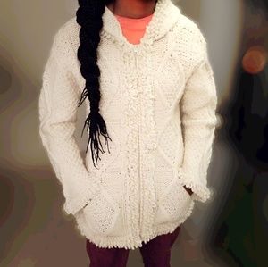 Hand Knit Zippered Sweater